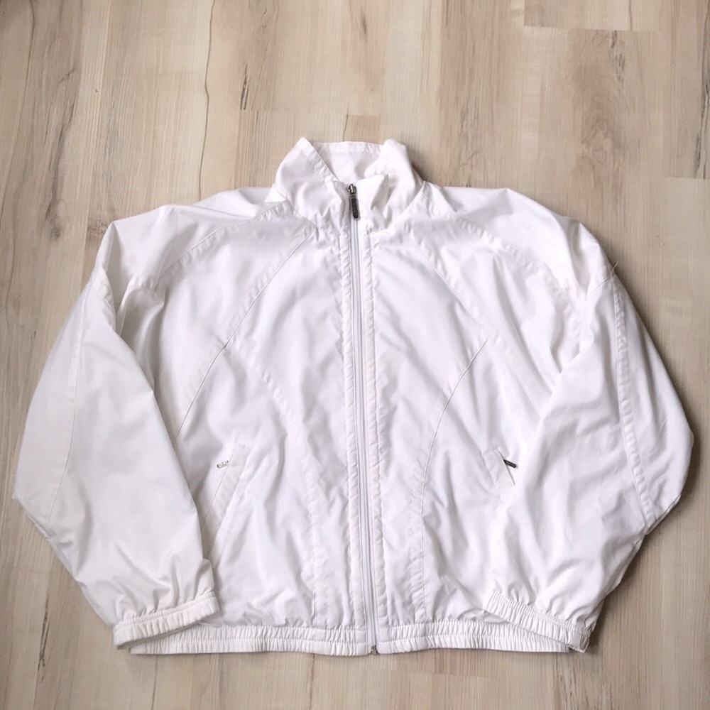 Vintage 90s HEAD cropped white windbreaker